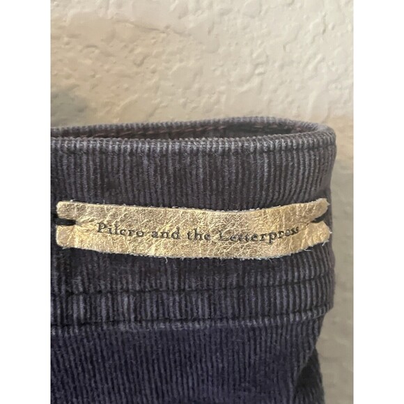 Pilcro and the Letterpress Serif Gray Corduroy Jeans Size 31 - Picture 3 of 10